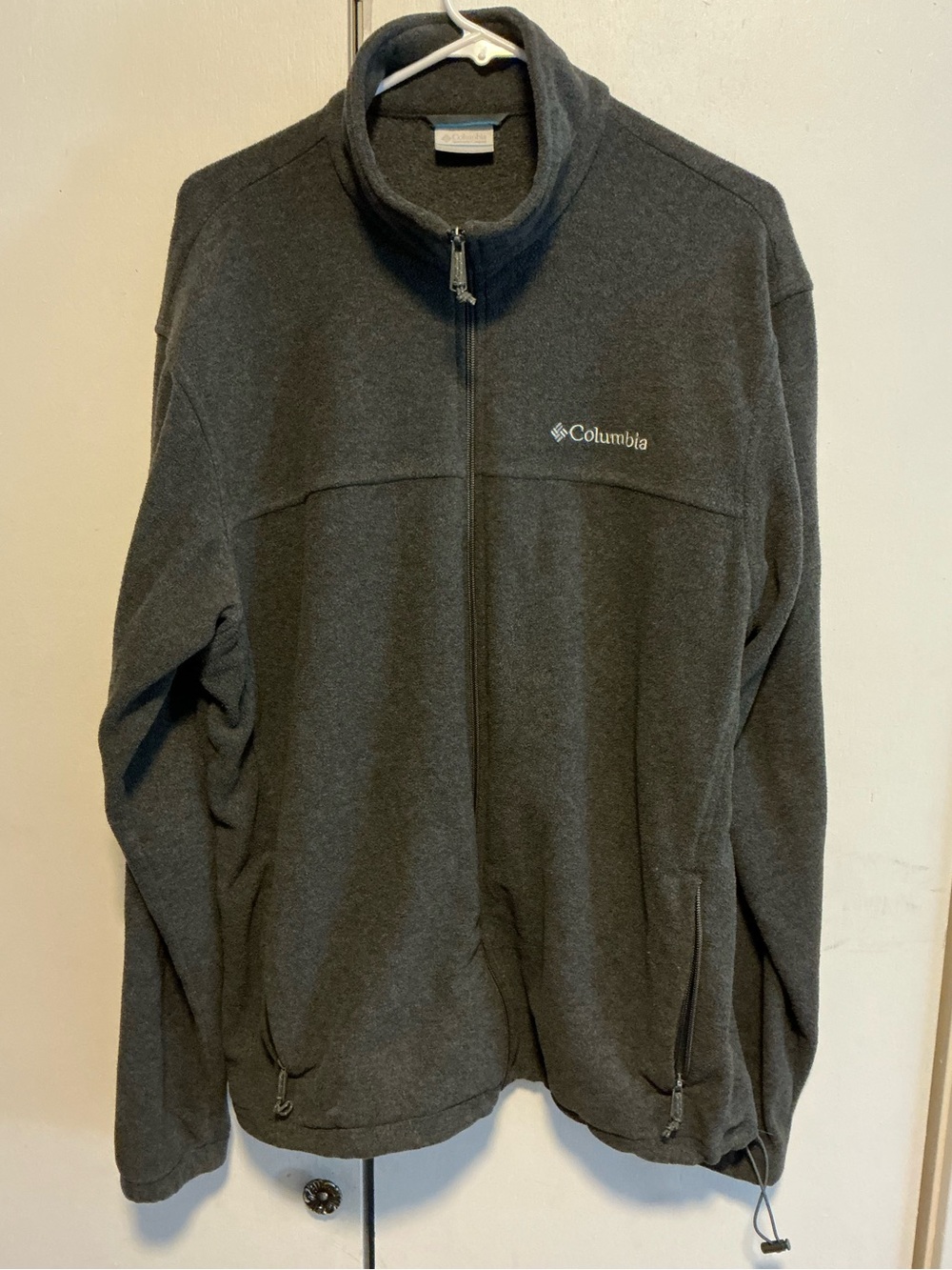 Columbia Men's Charcoal Gray Full-Zip Fleece Jacket